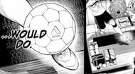 Michael Kaiser's football in the manga (Image via Kodansha)